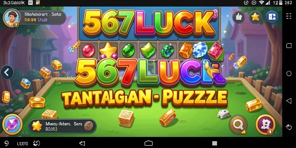 Screenshot gameplay 567LUCK menampilkan tantangan puzzle yang menarik.