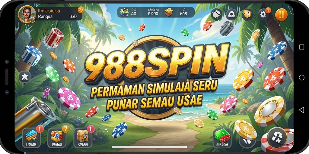 Tampilan gameplay seru dari 988SPIN yang menampilkan aksi interaktif.