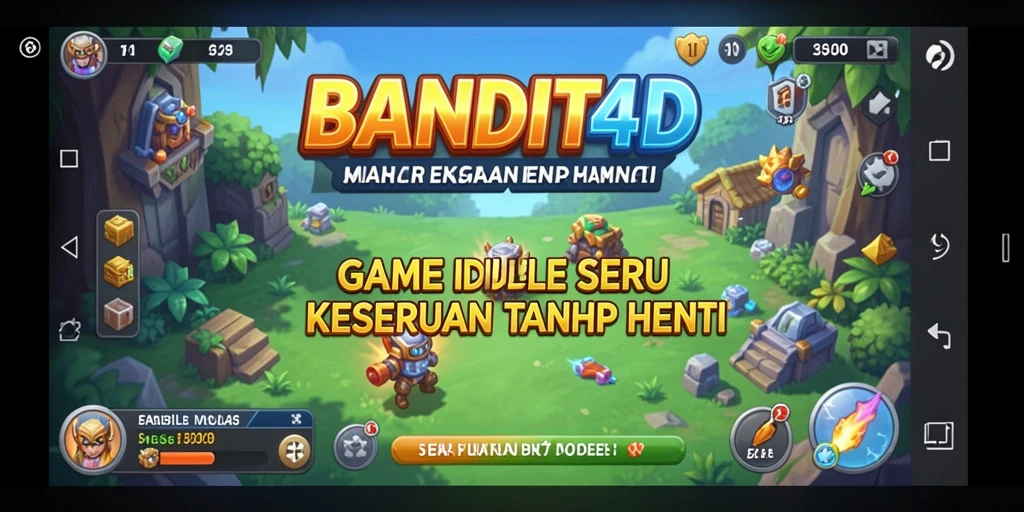 Tampilan gameplay BANDIT4D yang menarik dan penuh warna.