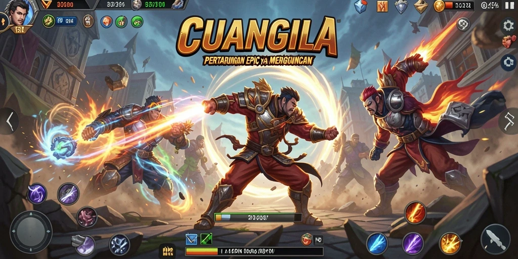 Tampilan aksi seru dalam gameplay CUANGILA yang menegangkan.
