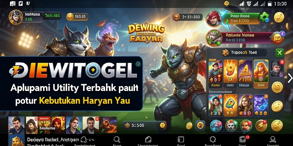 Tampilan antarmuka utama DEWITOGEL yang intuitif dan menarik.