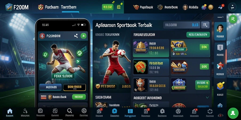 Tampilan gameplay Sportsbook yang menarik di F200M.