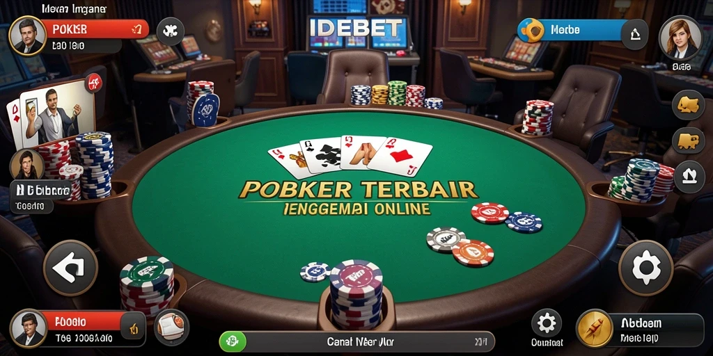 Screenshot gameplay poker yang menarik dan mendebarkan di IDEBET.