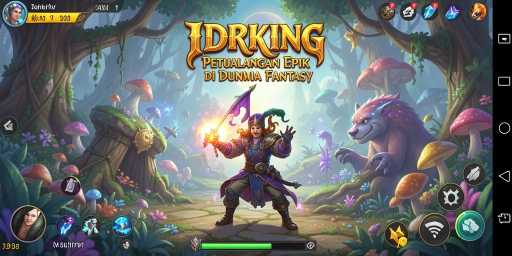 Tampilan gameplay seru dalam IDRKING dengan pertarungan yang intens.