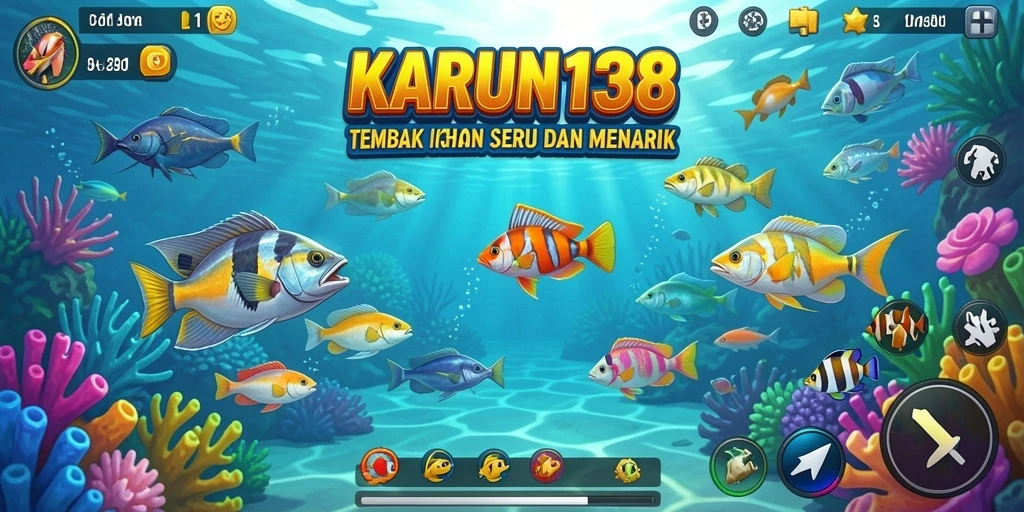 Tangkapan layar gameplay KARUN138 yang menampilkan aksi Tembak Ikan seru.