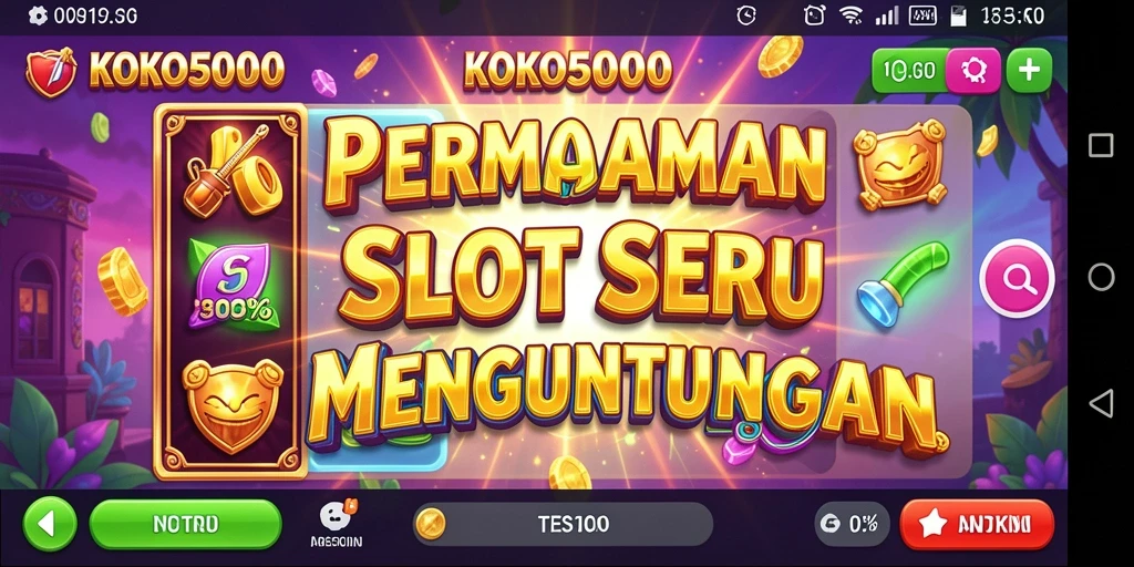 Screenshot gameplay KOKO5000 menampilkan keseruan bermain Slot yang menarik.