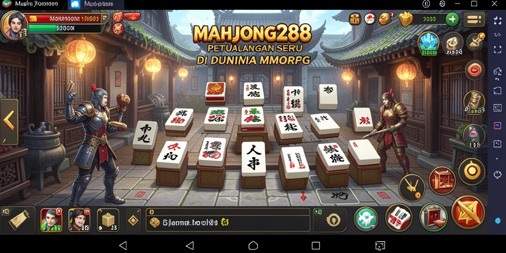 Tampilan gameplay seru di dunia MMORPG MAHJONG288.