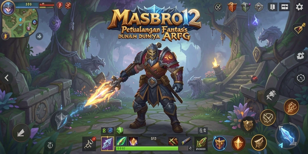 Tampilan gameplay seru dalam dunia ARPG di MASBRO12.