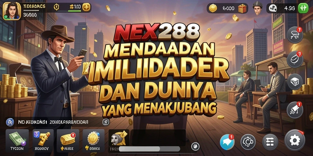 Tangkapan layar NEX288 menampilkan gameplay yang dinamis dan interaktif.
