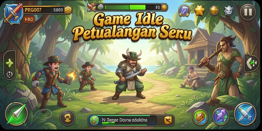 Tampilan seru gameplay PRG007 yang menarik dan menyenangkan.