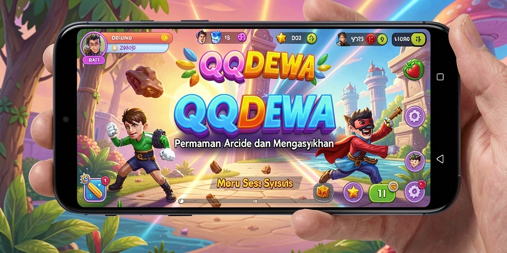 Tampilan gameplay <strong>QQDEWA</strong> dengan aksi Arcade yang mendebarkan.
