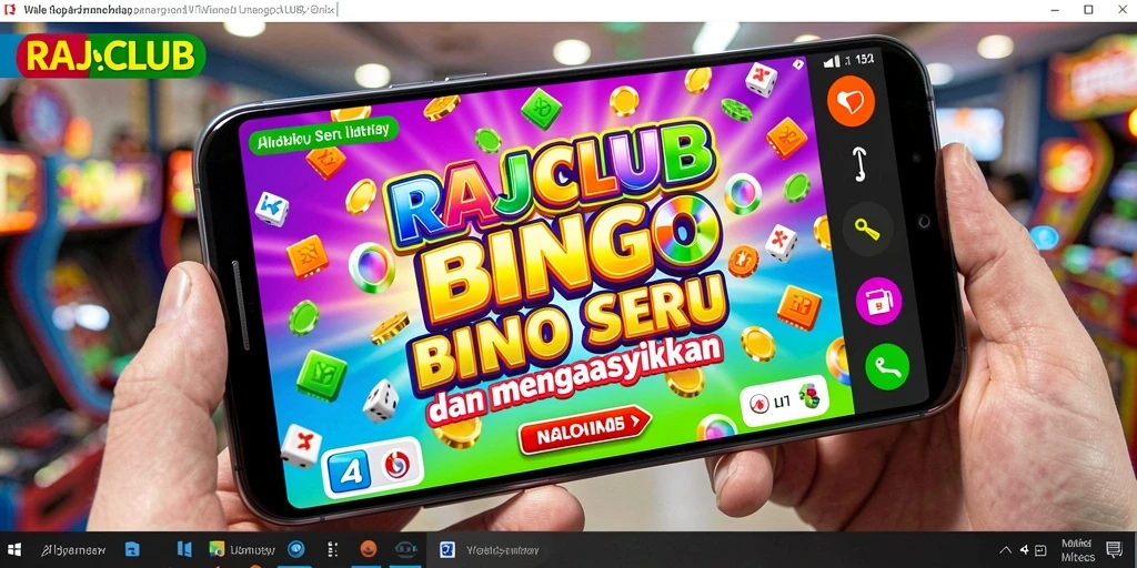 Tampilan gameplay Bingo yang seru di RAJACLUB.