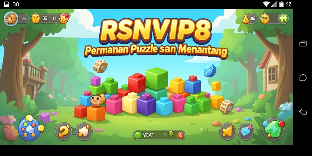 Gameplay seru dan menantang dalam RSNVIP8 dengan berbagai teka-teki.