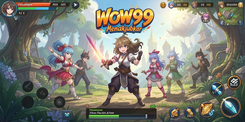 Gameplay menarik dengan karakter Anime yang beragam.